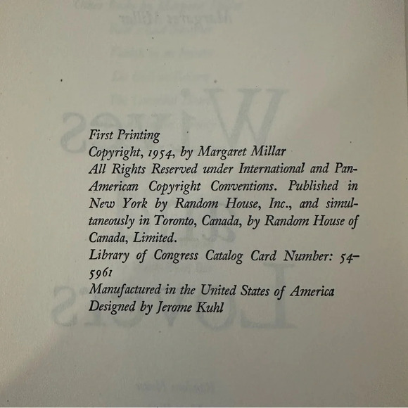 Margaret Millar Set of 2 1st Edition/ 1st Printing Books - Picture 13 of 15
